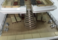 custom made model of 55m superyacht